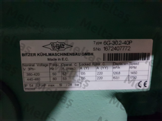 6GE-34Y-40P 400V  Bitzer