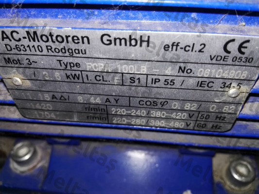 FCPA 100LB-4, Nr:06104908 obsolete, replacement FCPA 100 LB 4/PHE  AC Motoren