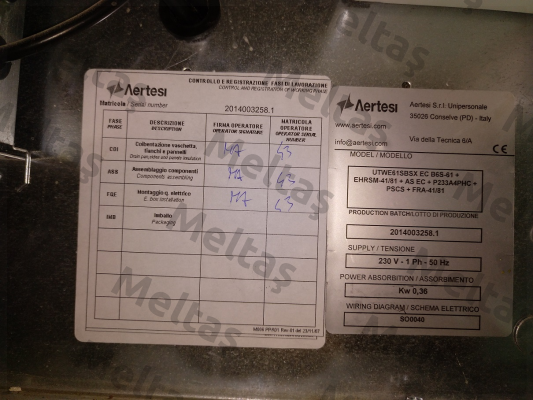 Motor for 2014003258.1  Aertesi