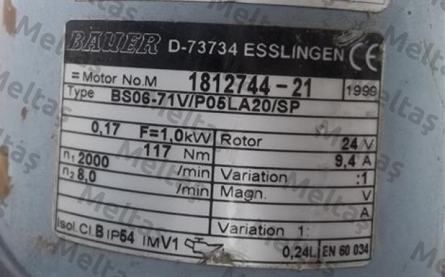 BS06-71V/P05LA20/SP  Bauer