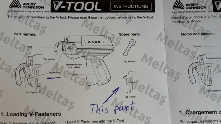 P04SFVT  , Type V-Tool AVERY DENNISON
