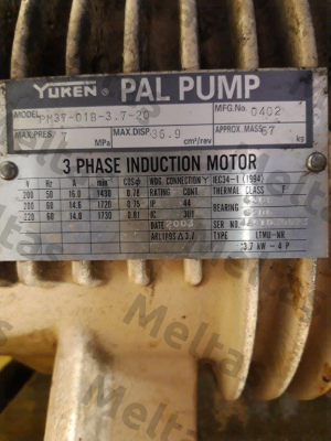 PM 37 -01B -3.7-20 obsolete, replacement   PM37-01B-3,7-30 Yuken
