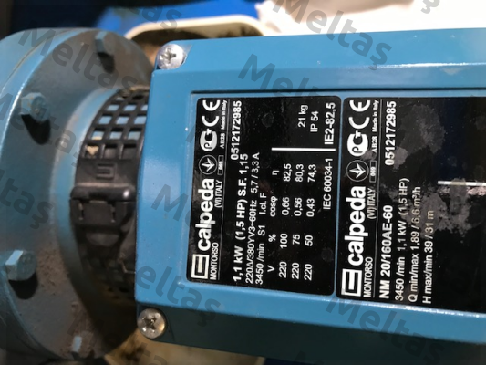 0512172985　Mechanical seal of pump Calpeda