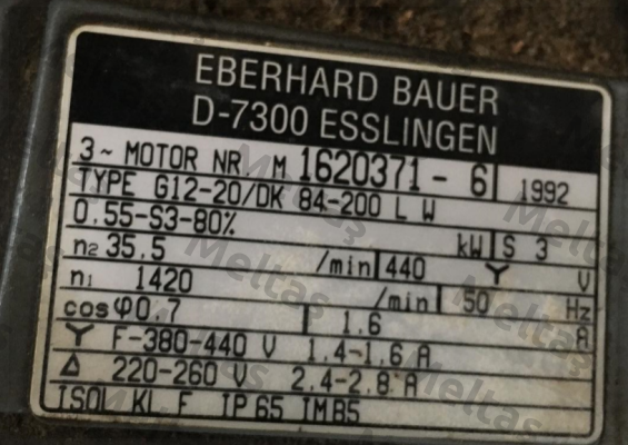 Type. G12-20/DK 84-200 LW Bauer