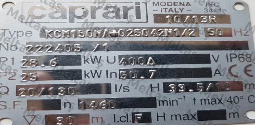 RLS02072( for KCM150NA+025042N1/2) CAPRARI