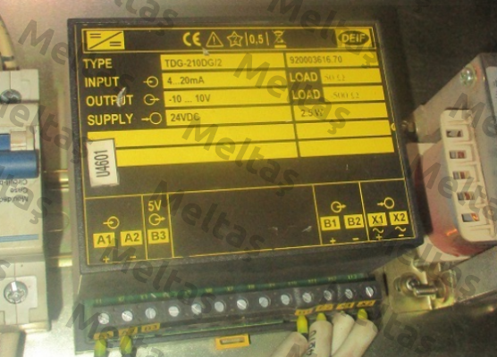 P/N: 2962880730 01 Type: TDG-210DG/2 DC Deif