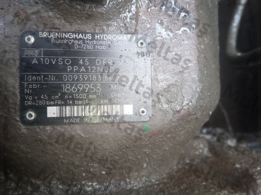 A  A10VSO 45 DFR /31R-PPA12N00 Rexroth