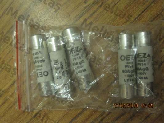 P/N: 06734 Type: PV14 40A gG OEZ