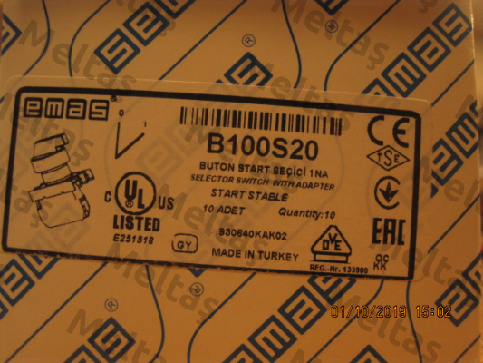 B100S20 Emas