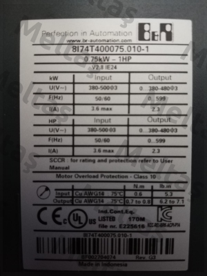 8I74T400075.010-1 Br Automation
