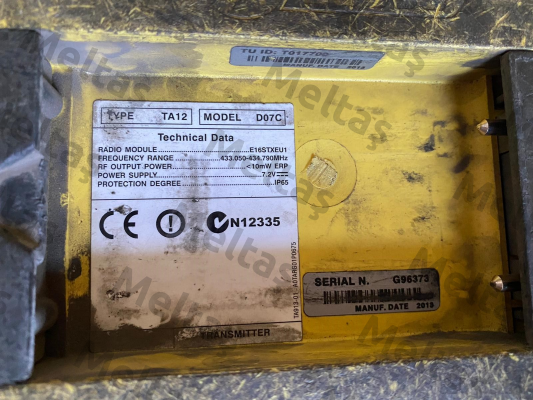 Type: TA12, Model D07C Autec