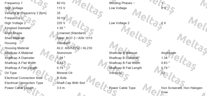 MI-DL0113 DL1133-AAA0AD0ABJSC-295mm Interroll