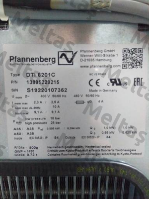 DTI 6201C Pfannenberg