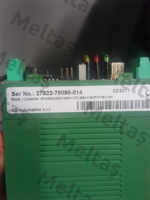 CD3000M 2PH/35A/400V/480V/170:265V/10KPOT/SC/NF old code / new code DM2035-42KB00020 CD AUTOMATION