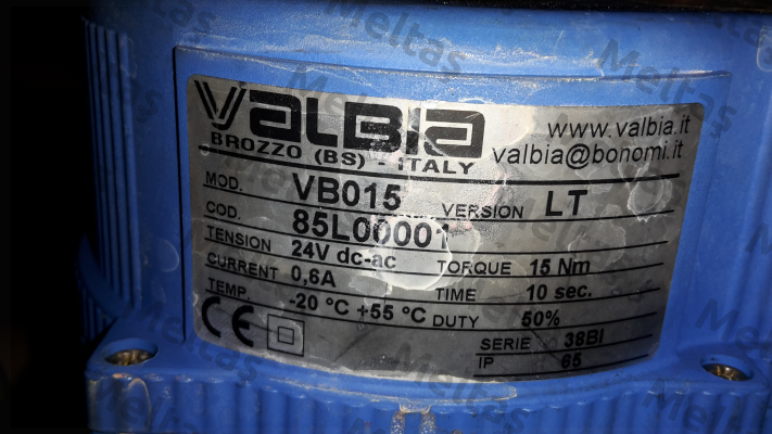 85L00001 /  Type VB15 Valbia