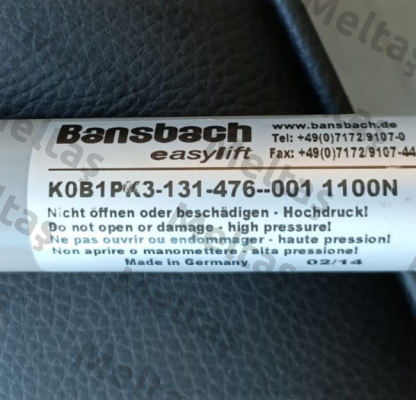 K0B1PK3-131-476--001/1100N Bansbach