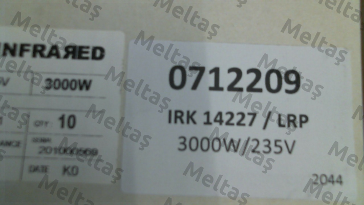 71-2209 / IRK DRF 14227 LRP 3000W 235V Dr. Fischer