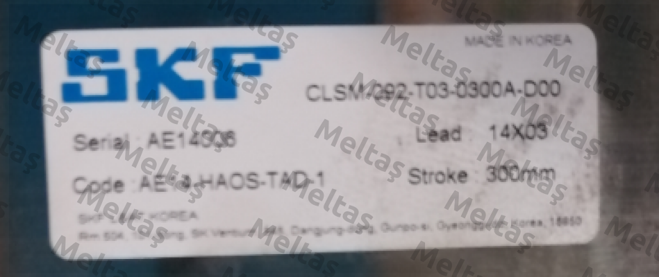 CLSM-092-T03-0300A-D00 (SK Z010115) Skf