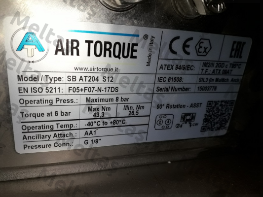 SC00060-6UF05F0711AZN Air Torque