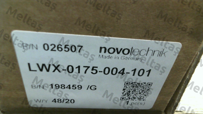 P/N: 400026184 Type: LWX-0175-002 Novotechnik