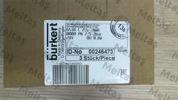Type 6510 / Article number 246473 Burkert