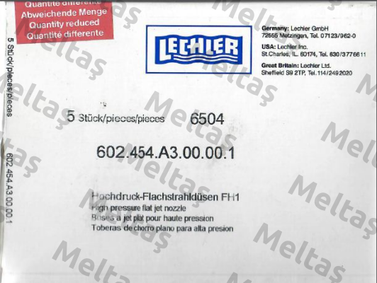 602.454.A3.00.00.1  Lechler