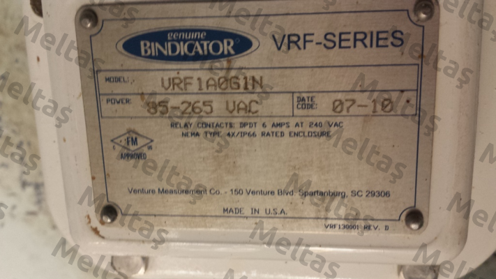 VRFII-SG-N  Bindicator