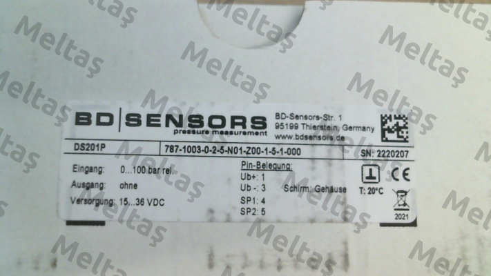787-1003-0-2-5-N01-Z00-1-5-1-000 Bd Sensors