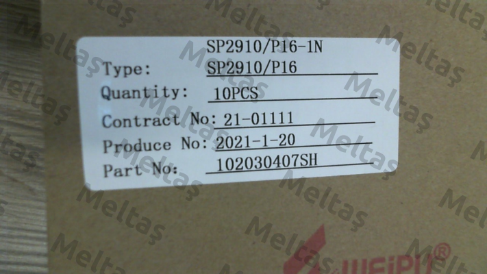 SP2910/P16II-1N Weipu