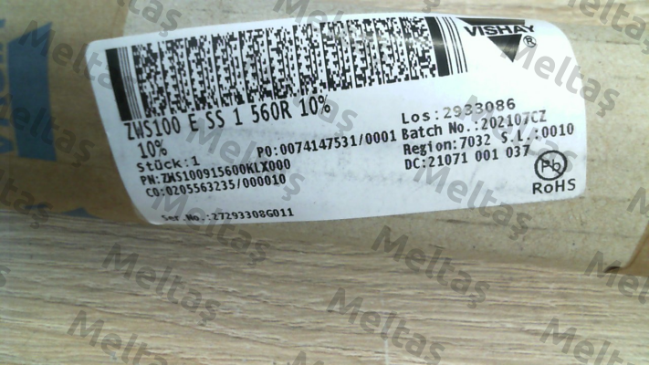 ZWS100ESS 560R 10% Vishay