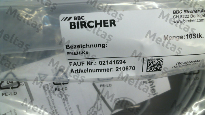 P/N: 210670, Type: ENEH-K4 Bircher