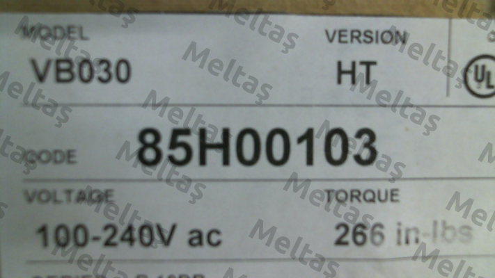 85H00103 VB030 HT Valbia