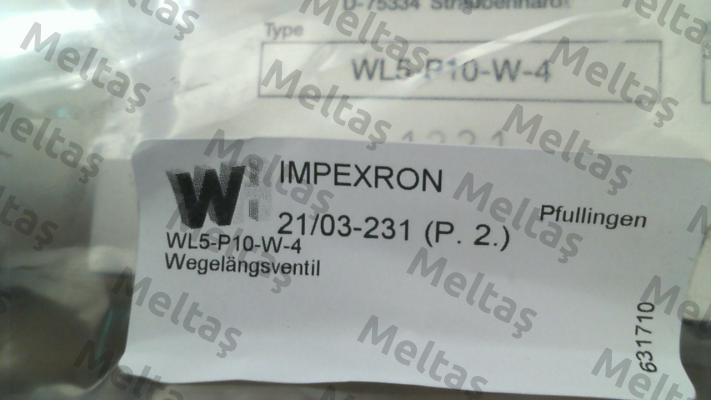 WL5-P10-W-4 Weidemann