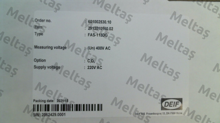 FAS-113DG (2913010160.02) Deif