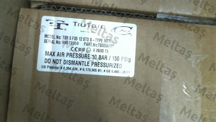 TSR 5 F05 12 STD S-Type metric (TS005A1M) Trutorq