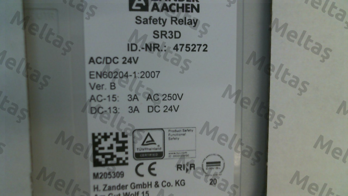 475272 / SR3D AC/DC 24V ZANDER AACHEN