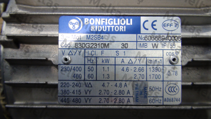 reducer for M2SB4, Nr:60688940008 Bonfiglioli