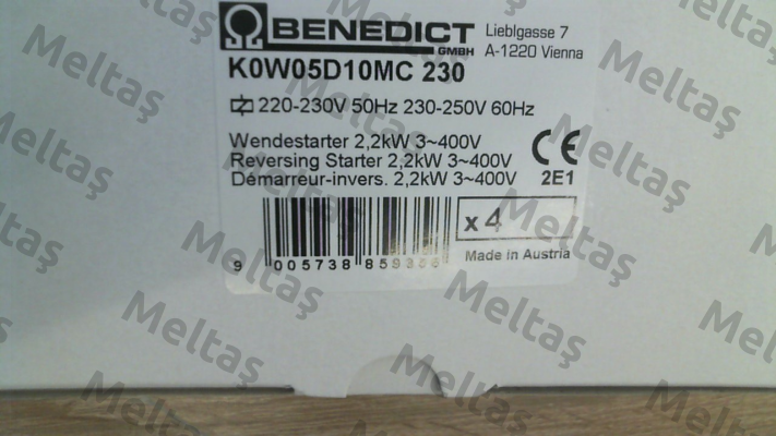 K0W05D10MC 230 Benedict