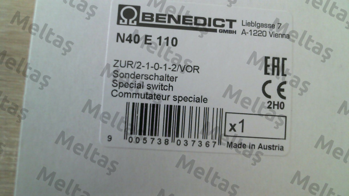 N40 E 110 Benedict