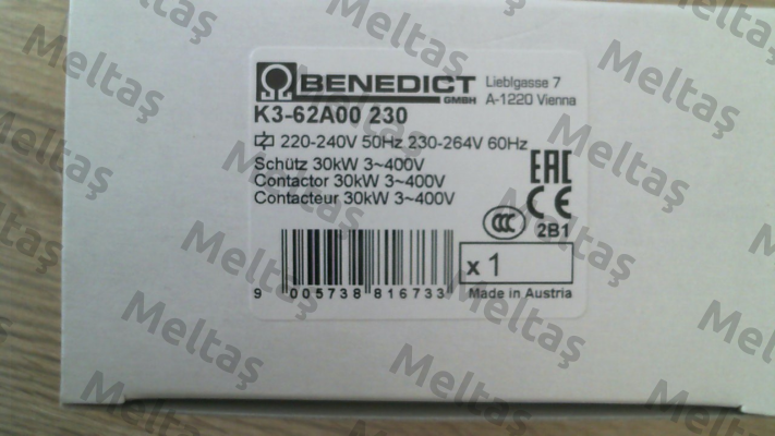 K3-62A00 230 Benedict