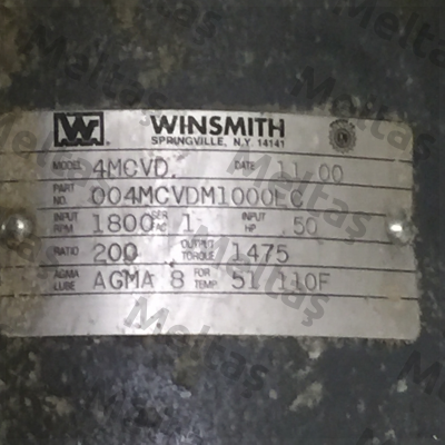004MCVDDM1000LC  Winsmith