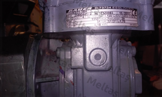 Type BS03-38H No. Z 25880441-2 A/173Z0983  Bauer