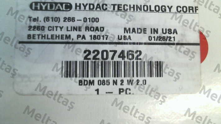 2207462 BDM 85 N 2 W 2.0 Hydac