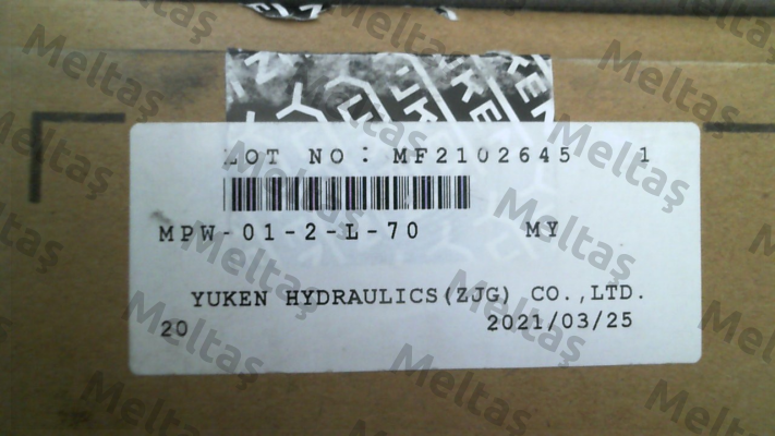 MPW-01-2-L-70 Yuken