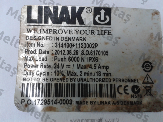 285100-00200110  Linak