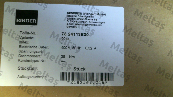 73 24113E00-0044 Binder
