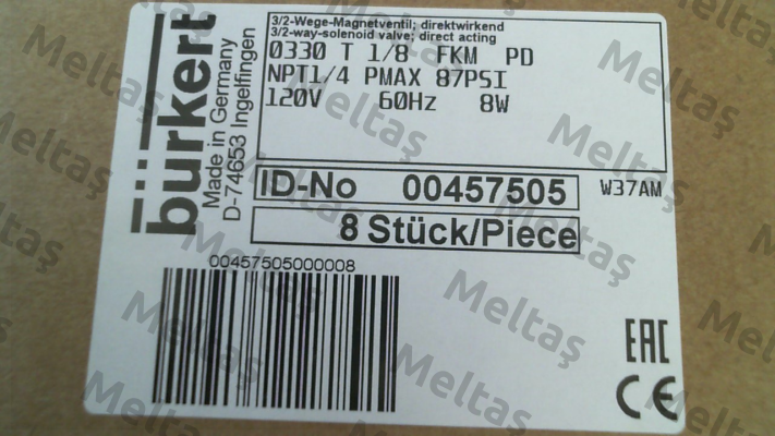 p/n: 00457505, Type: 0330 Burkert