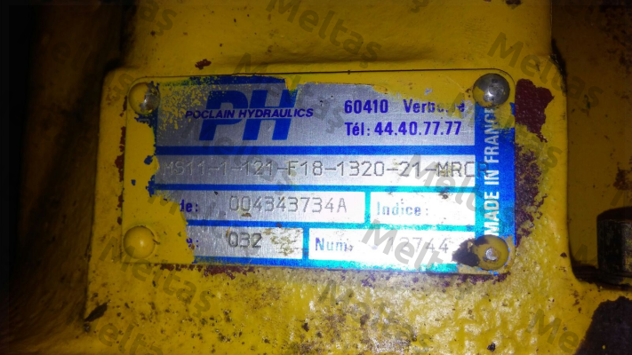 MS11-1-121-F18-1320-21 MRCR  Poclain