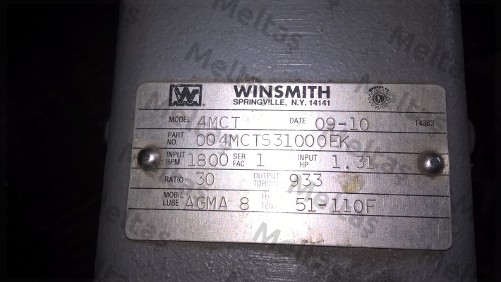 WINS-004MCTS31000EK  Winsmith