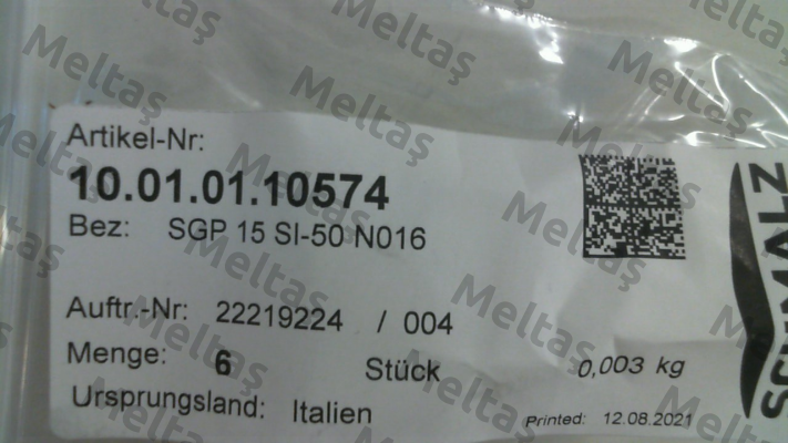 SGP 15 SI-50 N016 Schmalz